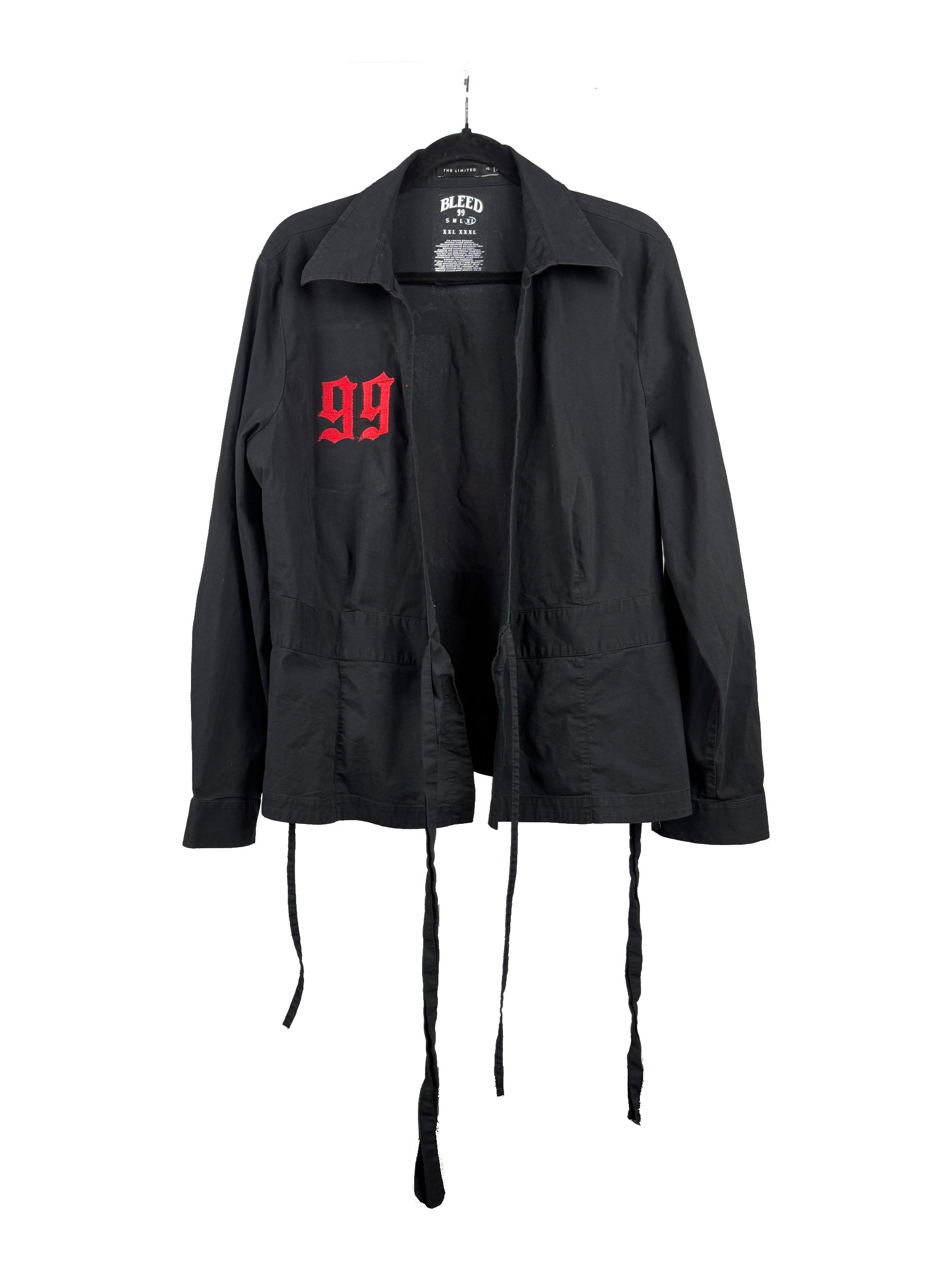 Bleed Dress Shirt with Tie Down