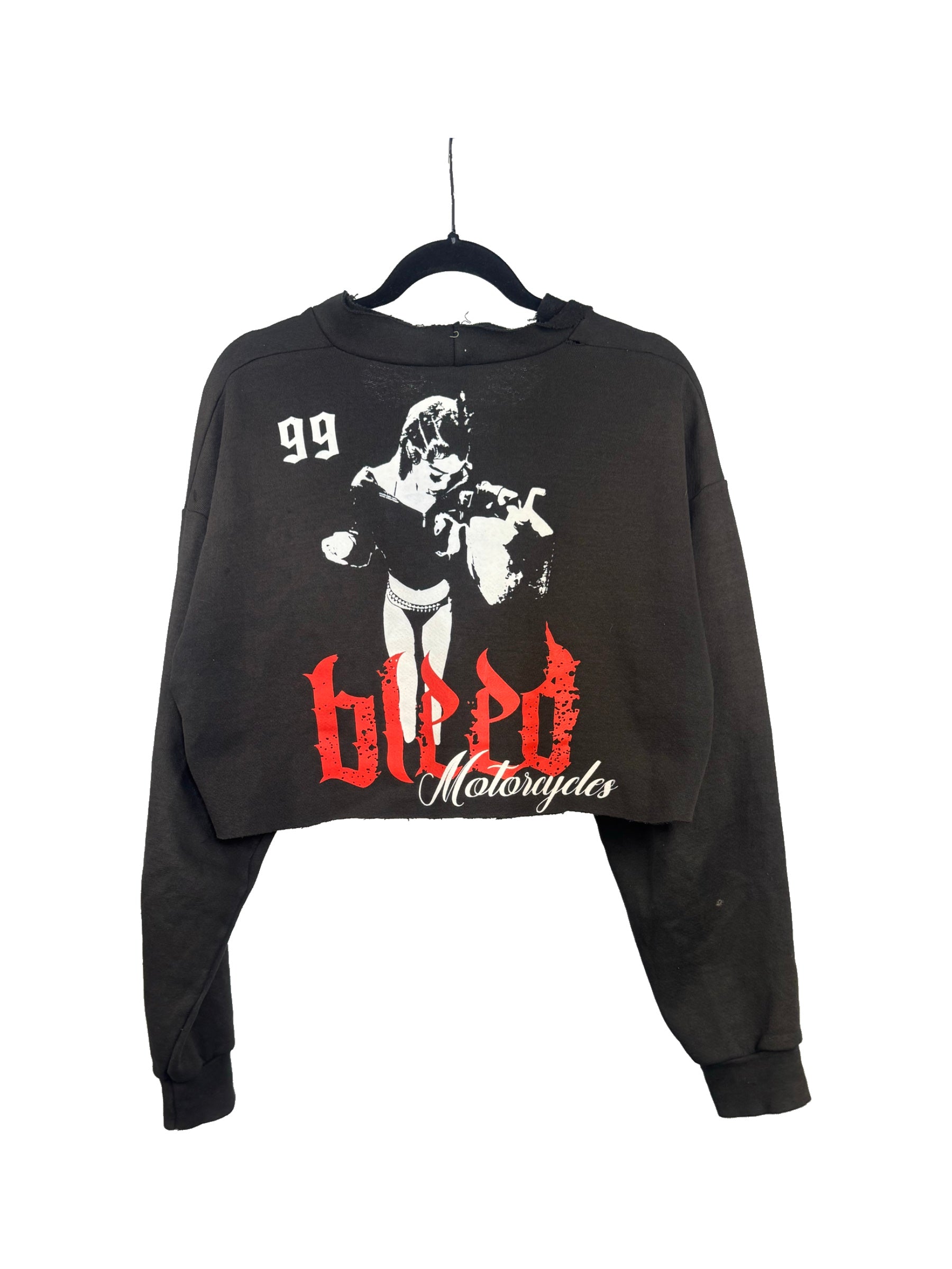 Bleed Cropped Pullover Zip