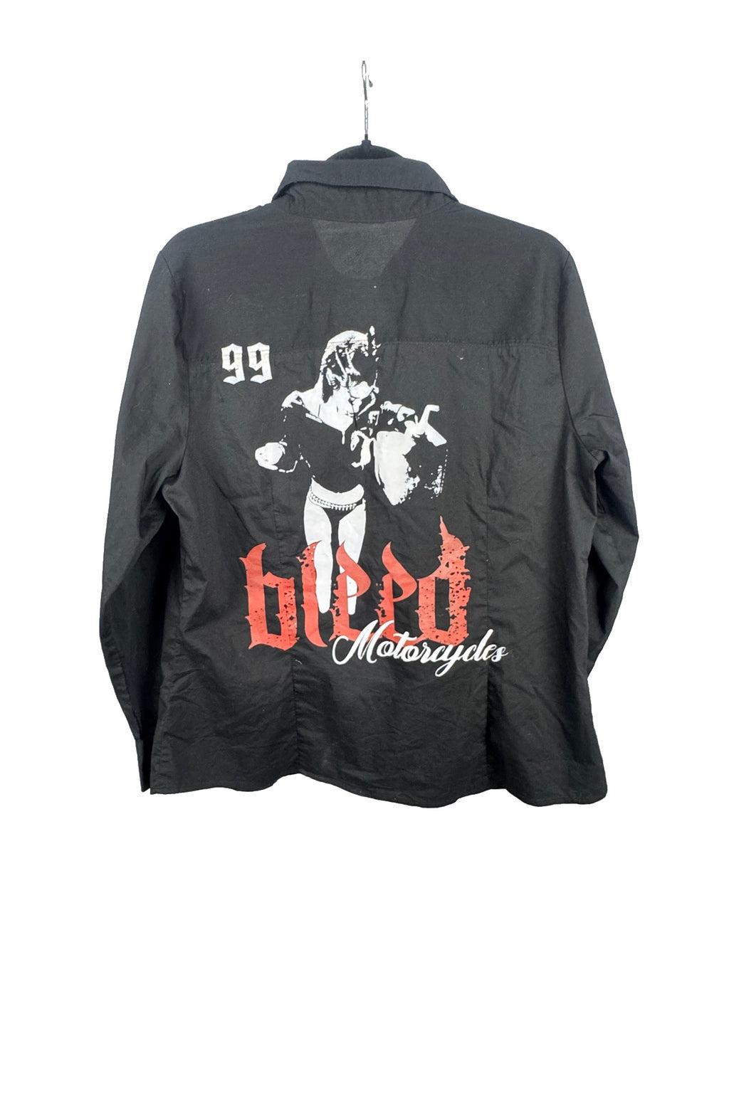 Bleed Ruffle Button Up