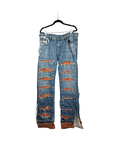 Blue and Red Reaper Jeans