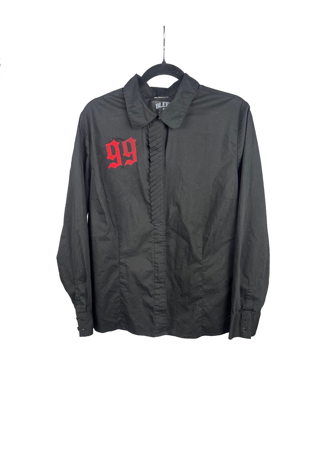 Bleed Ruffle Button Up