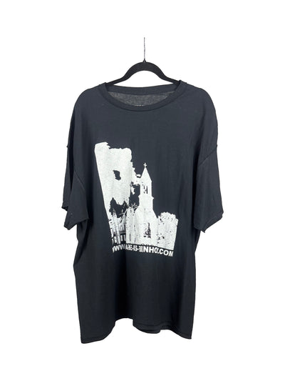 Burning Church Black T-Shirt